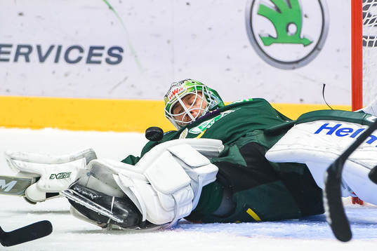 Färjestads målvakt Markus Svensson