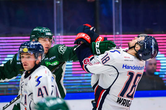 Färjestads Johan Ivarsson och Linköpings James Wright