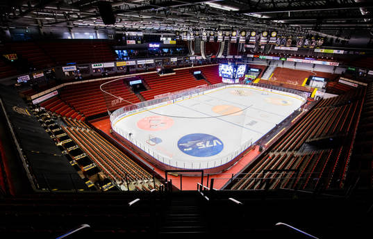 Interiör av Gavlerinken innan ishockeymatchen i SHL mellan