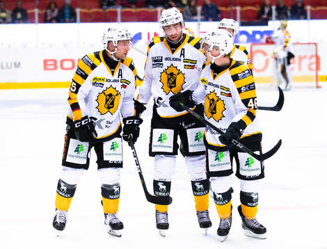 Skellefteås Oscar Möller , Mathis Olimb och Johan Alm