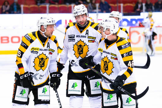 Skellefteås Oscar Möller , Mathis Olimb och Johan Alm