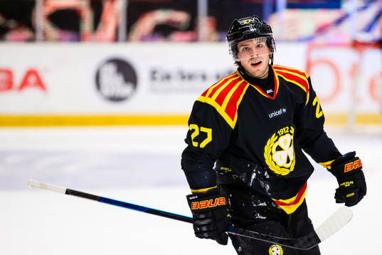 Brynäs Emil Forslund  jublar