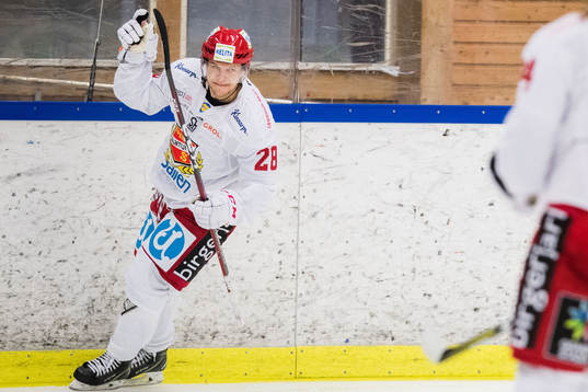 Almtunas Lucas Sandström jublar