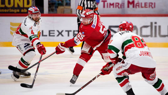 Moras Viktor Amnér och Ryan Johnston och Timrås Vilmos