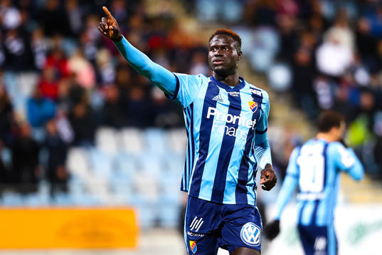 Djurgårdens Aliou Badji jublar
