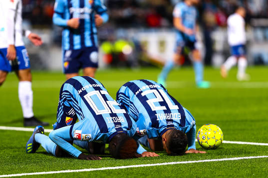 Djurgårdens Aliou Badji jublar