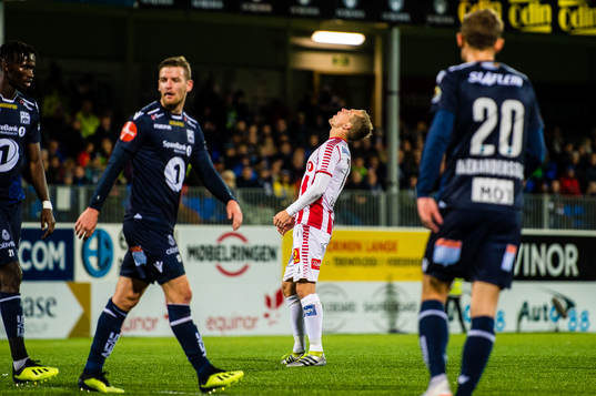 Morten Gamst Pedersen of Tromsø looks dejected