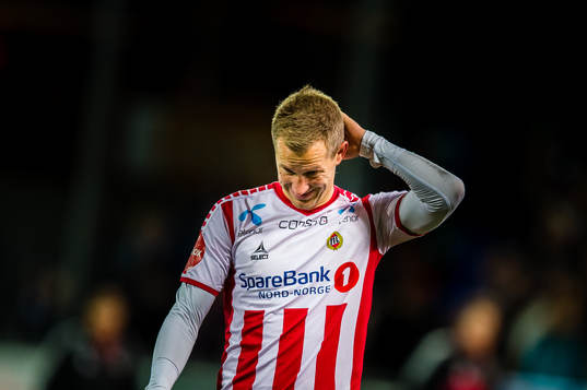Morten Gamst Pedersen of Tromsø looks dejected