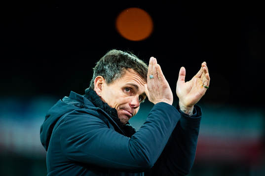 Simo Valakari, head coach of Tromsø, looks dejected