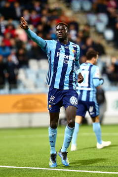 Djurgårdens Aliou Badji jublar