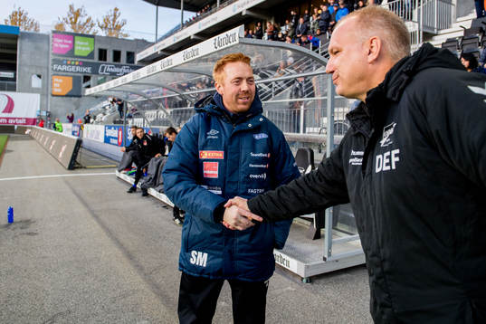 Svein Maalen, head coach of Ranheim, and Dag-Eilev Fagermo,