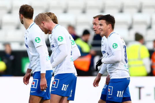 Norrköpings Simon Skrabb och Gudmundur Thorarinsson