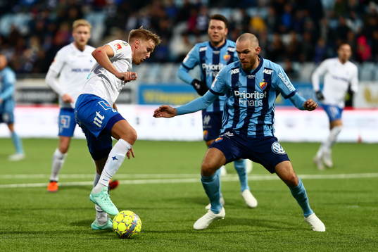 Norrköpings Kasper Larsen och Djurgårdens Marcus Danielson