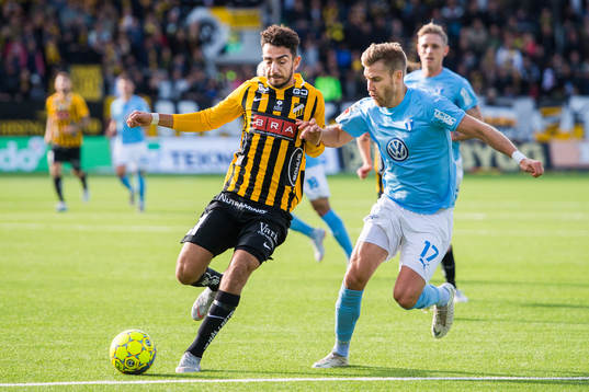 Häckens Daleho Irandust och Malmö FFs Rasmus Bengtsson
