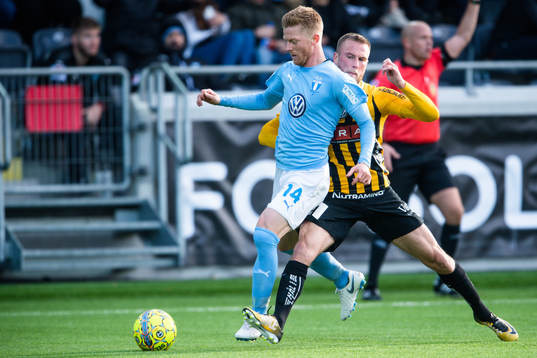 Malmö FFs Anders Christiansen och Häckens Alexander