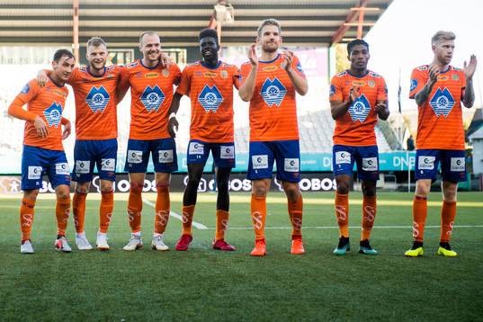 The players of Aalesund celebrate
