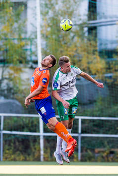 Oddbjørn Lie of Aalesund and Ole Erik Midtskogen of HamKam