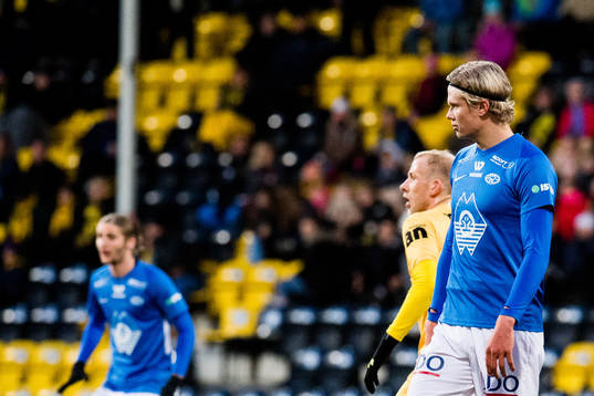 Erling Braut Håland of Molde looks dejected