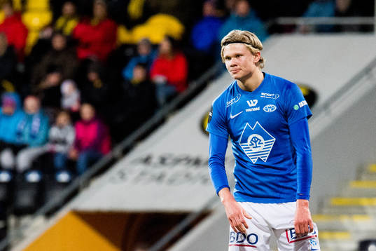 Erling Braut Håland of Molde looks dejected