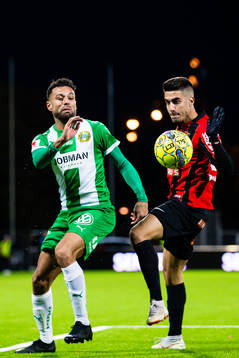 Hammarbys Imad Khalili och Brommapojkarnas Antonio Nieves