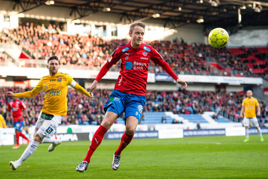 Helsingborgs Rasmus Jönsson och Falkenbergs Tibor Joza