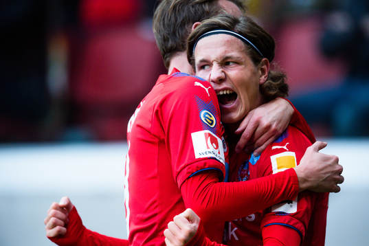 Helsingborgs Max Svensson jublar
