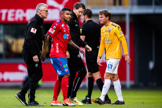 Helsingborgs Wanderson Do Carmo har ont