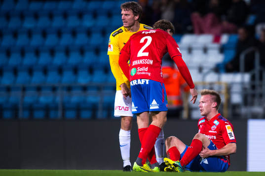 Helsingborgs Andreas Landgren har ont