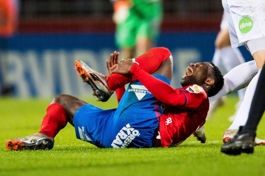 Helsingborgs Mohammed Abubakari har ont