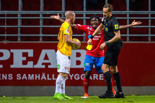 Helsingborgs Mamudu Moro reagera på domslut