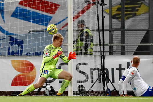 Mål 1-1 av Djurgårdens Aliou Badji  förbi Norrköpings
