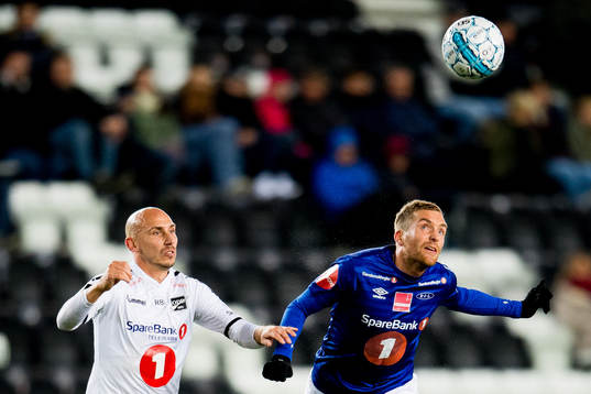 Jone Samuelsen of Odd and Kristoffer Løkberg of Ranheim