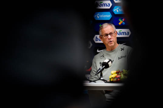 Lars Lagerbäck, head coach of Norway