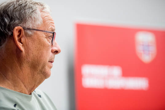 Lars Lagerbäck, head coach of Norway
