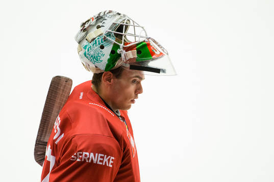 Goalkeeper Johan Gustafsson of Frölunda
