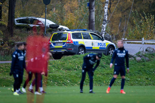 Polisen på plats