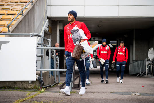 Haitam Aleesami of Norway arrives