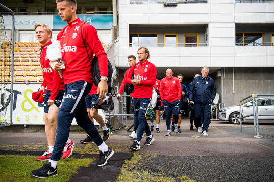 Mats Møller Dæhli, goalkeeper Ørjan Nyland, Iver Fossum,