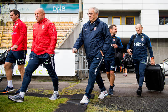 Nils Johan Semb, sports director of Norway, and Lars