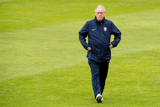 Lars Lagerbäck, head coach of Norway