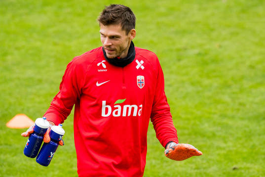 Goalkeeper Rune Almenning Jarstein of Norway