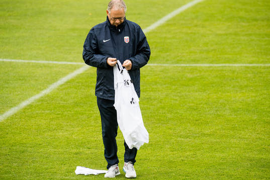 Lars Lagerbäck, head coach of Norway