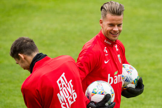 Goalkeeper Ørjan Håskjold Nyland of Norway