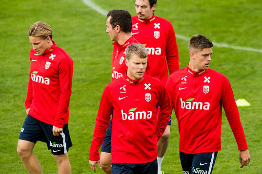 Jonas Svensson, Sigurd Rosted and Markus Henriksen of Norway