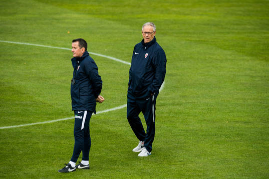 Per Joar Hansen, assistant coach of Norway, and Lars