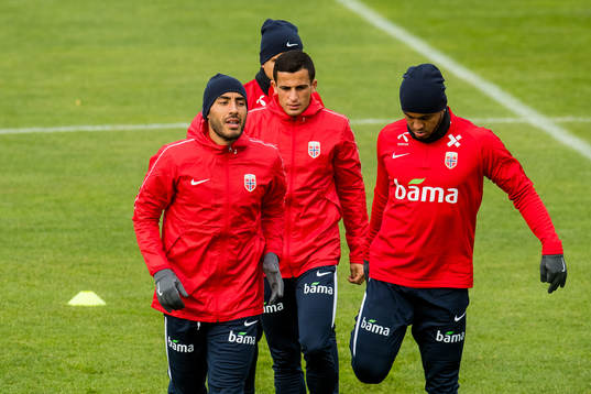 Haitam Aleesami, Omar Elabdellaoui and Joshua King of Norway