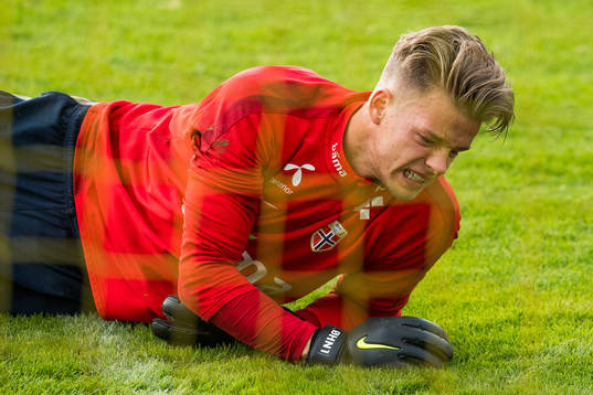 Goalkeeper Ørjan Håskjold Nyland of Norway