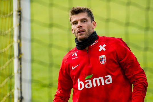 Goalkeeper Rune Almenning Jarstein of Norway