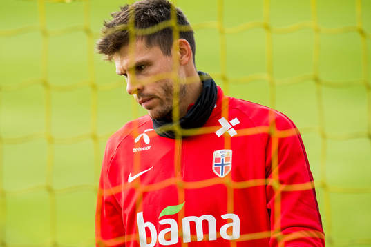 Goalkeeper Rune Almenning Jarstein of Norway