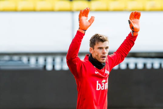 Goalkeeper Rune Almenning Jarstein of Norway